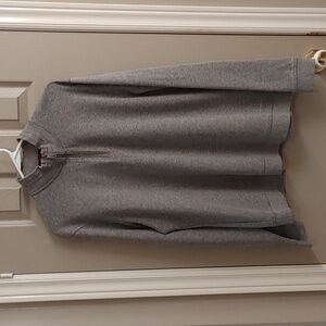 TED BAKER LONDON Men's size 5 ( XL) 1/4 Zip Sweatshirt. Gray Heather